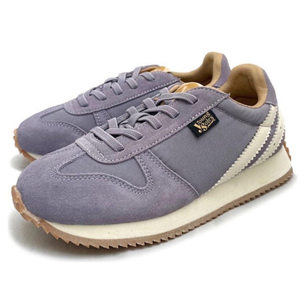 YOUNG SOLES Keegan Sneakers I Lilac Textile